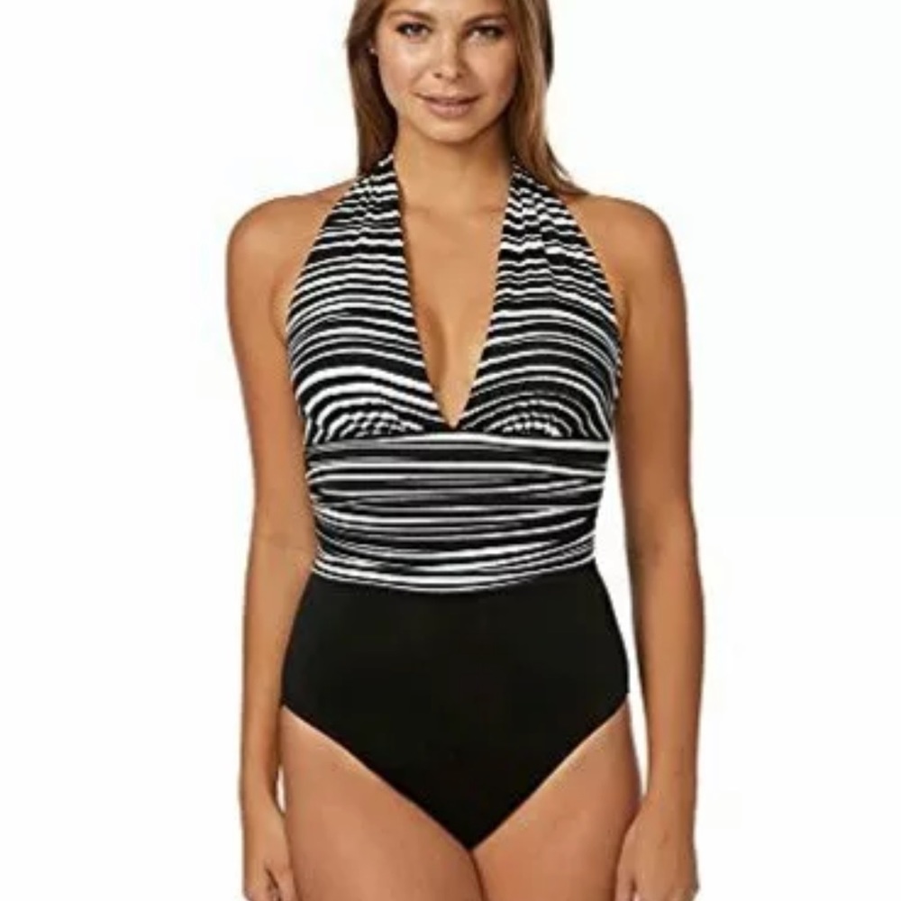 Magicsuit black and white swimsuit